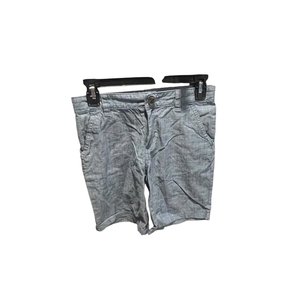 Boys Cat & Jack blue chambray Flat Front‎ Shorts Casual size 10